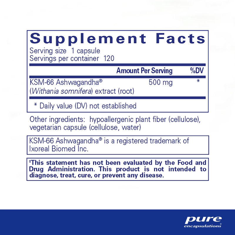 Ashwagandha Supplement Facts