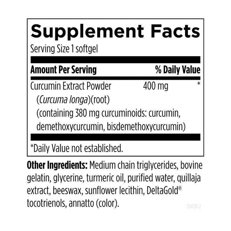 Curcum-Evail 400 Supplement Facts