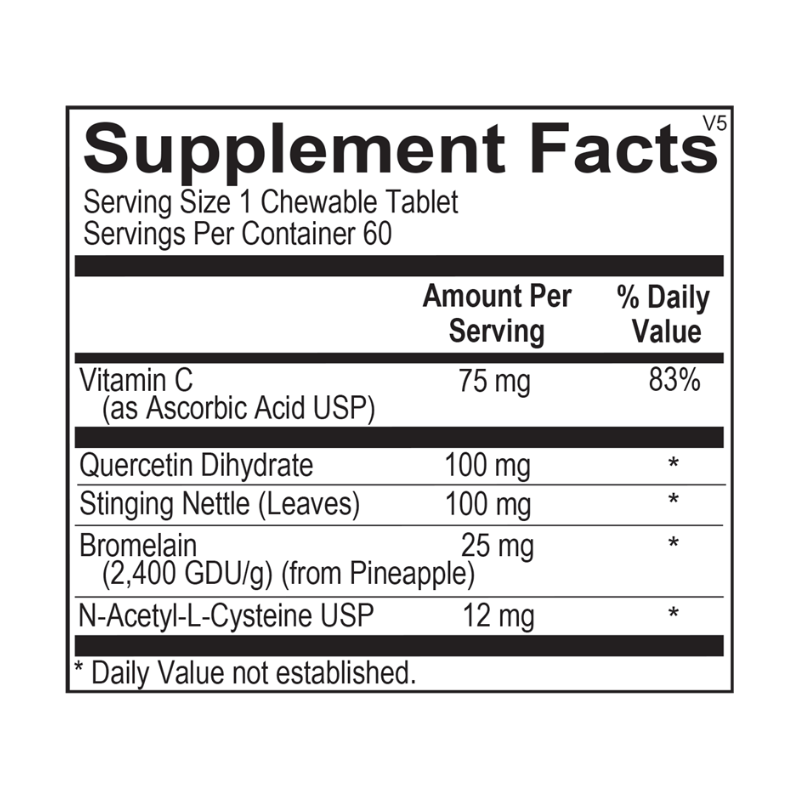 D-Hist Jr. Supplement Facts