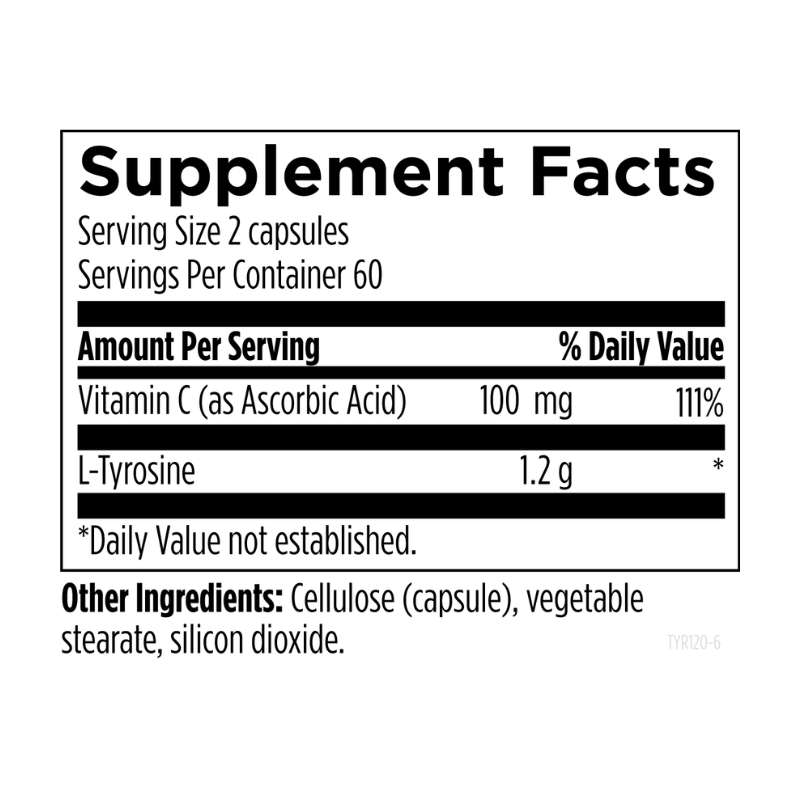 L-Tyrosine Supplement Facts
