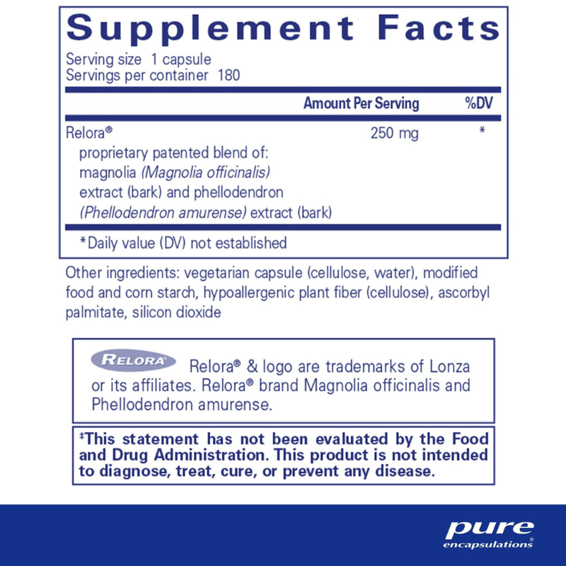 Relora Supplement Facts