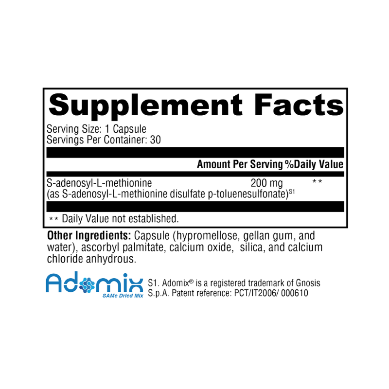 SAM-e Supplement Facts