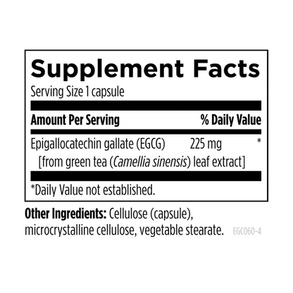 EGCg Supplement Facts