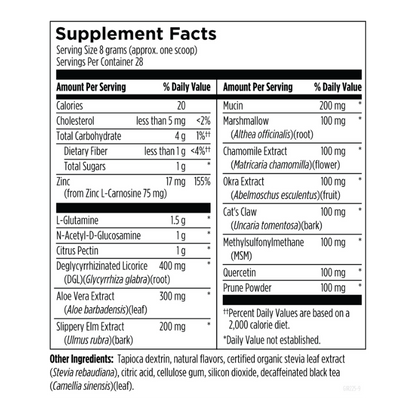 GI Revive Supplement Facts