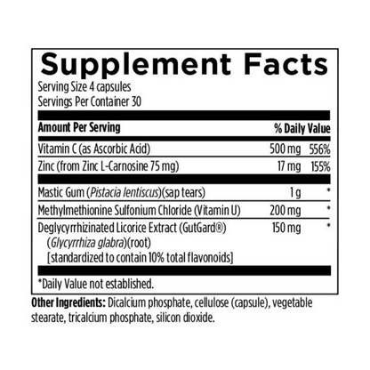 GastroMend-HP Supplement Facts