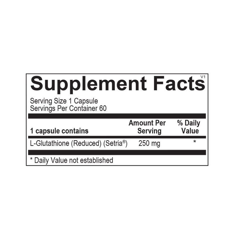 L-Glutathione Supplement Facts