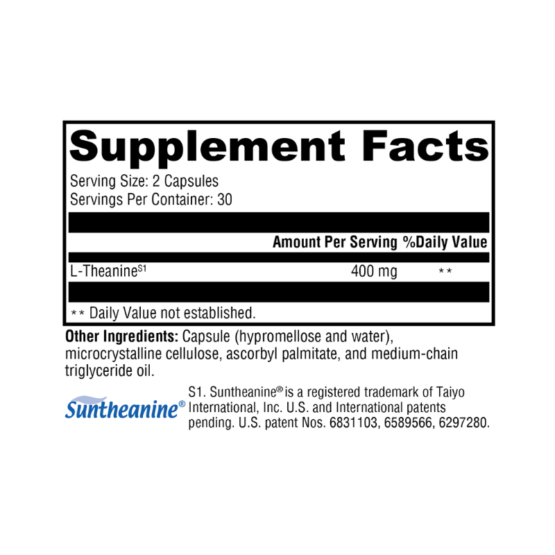 L-Theanine Supplement Facts