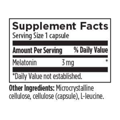 Melatonin Supplement Facts