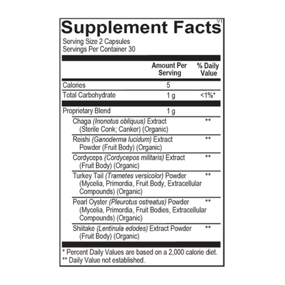 MycoActive Supplement Facts