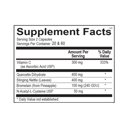 Natural D-Hist Supplement Facts