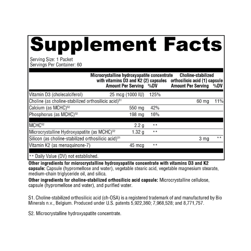 OSAplex MK-7 Supplement Facts
