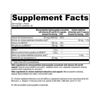 OSAplex MK-7 Supplement Facts