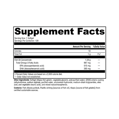 OmegaPure 900 EC Supplement Facts