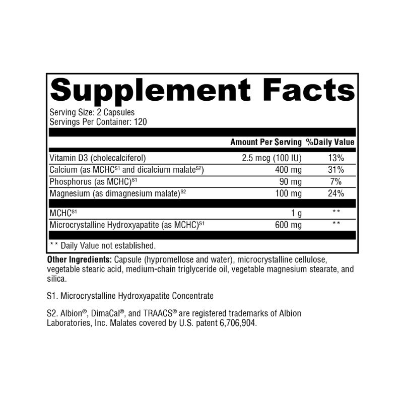 Ossopan MD Supplement Facts