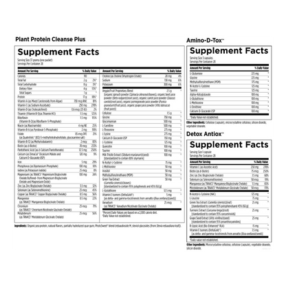 Plant Protein Cleanse Plus Detox Program Supplement Facts