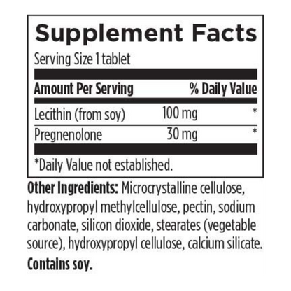 Pregnenolone CRT Supplement Facts