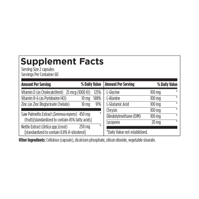 Prostate Supreme Supplement Facts