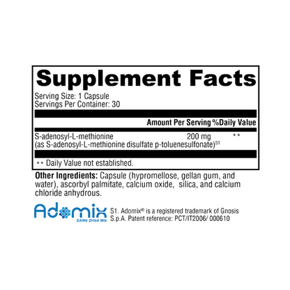 SAM-e Supplement Facts