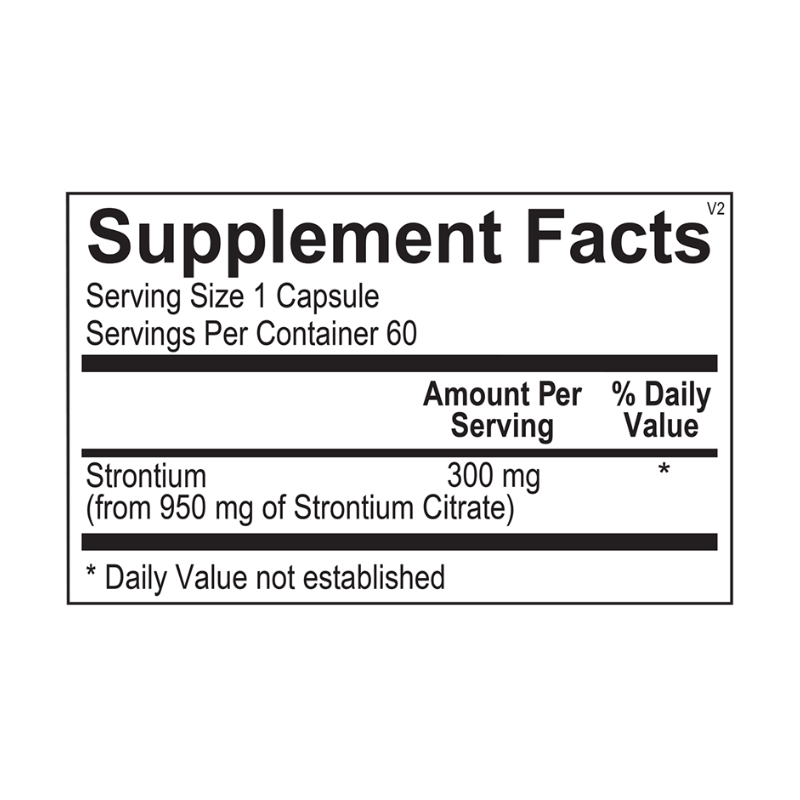Strontium Supplement Facts