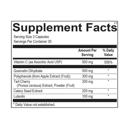 UA-X Pro Supplement Facts